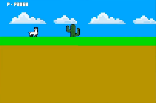 Screenshot of Llama Game level 2